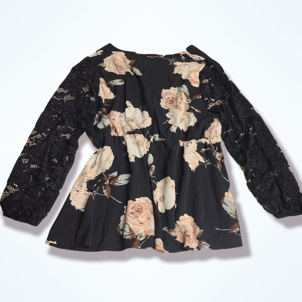 FLORAL BLOUSE - Picture 4 of 5
